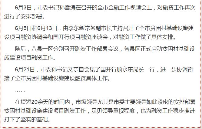 國開行支持貧困村基礎(chǔ)設(shè)施建設(shè)，隴南究竟能分得多大“蛋糕”？