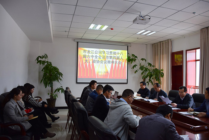 市龍江公司召開全體員工大會(huì)，專題傳達(dá)學(xué)習(xí)上級(jí)會(huì)議精神